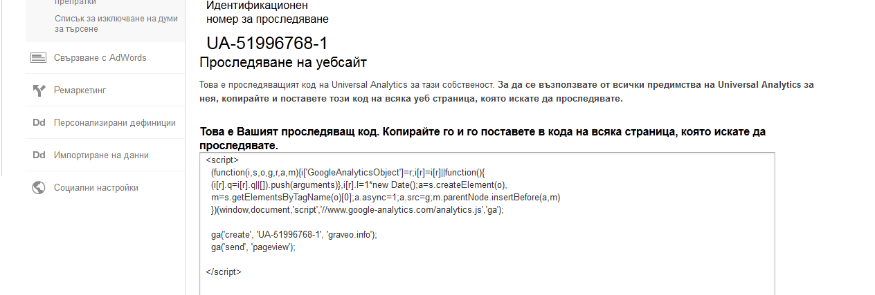 Google Analystics